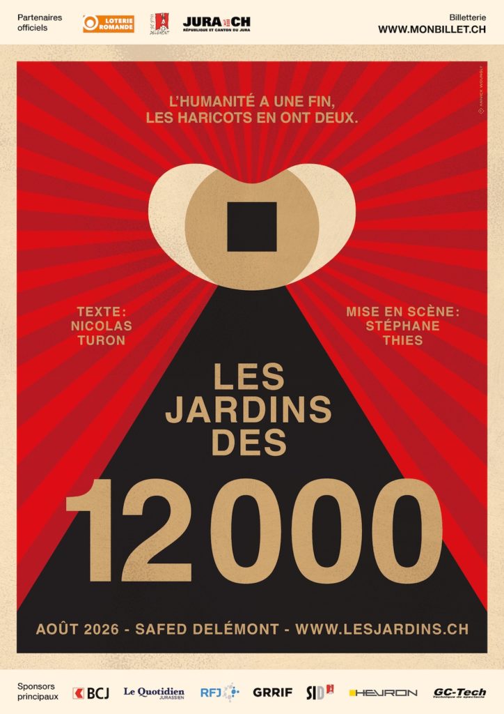 Affiche Jardins 12000. Annick Woungly.